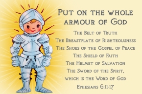Armor of God Christian Message Card copy