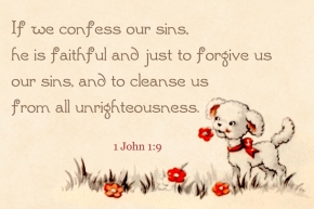 If we confess our sins Free Christian Message Card copy