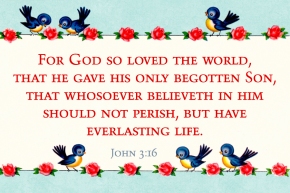 For God so loved the world Free Christian Message Card copy