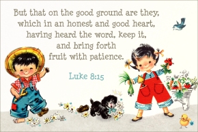 ...bring forth fruit with patience Free Christian Message Card copy
