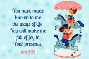 Full of joy in Your presence Free Christian Message Card copy