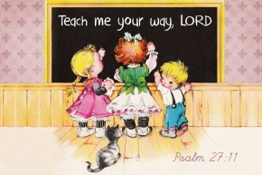 Teach me your way LORD Free Christian Message Card copy