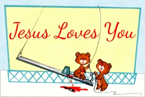 Jesus Loves You Free Christian Message Card copy