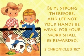Your work shall be rewarded Free Christian Message Card copy